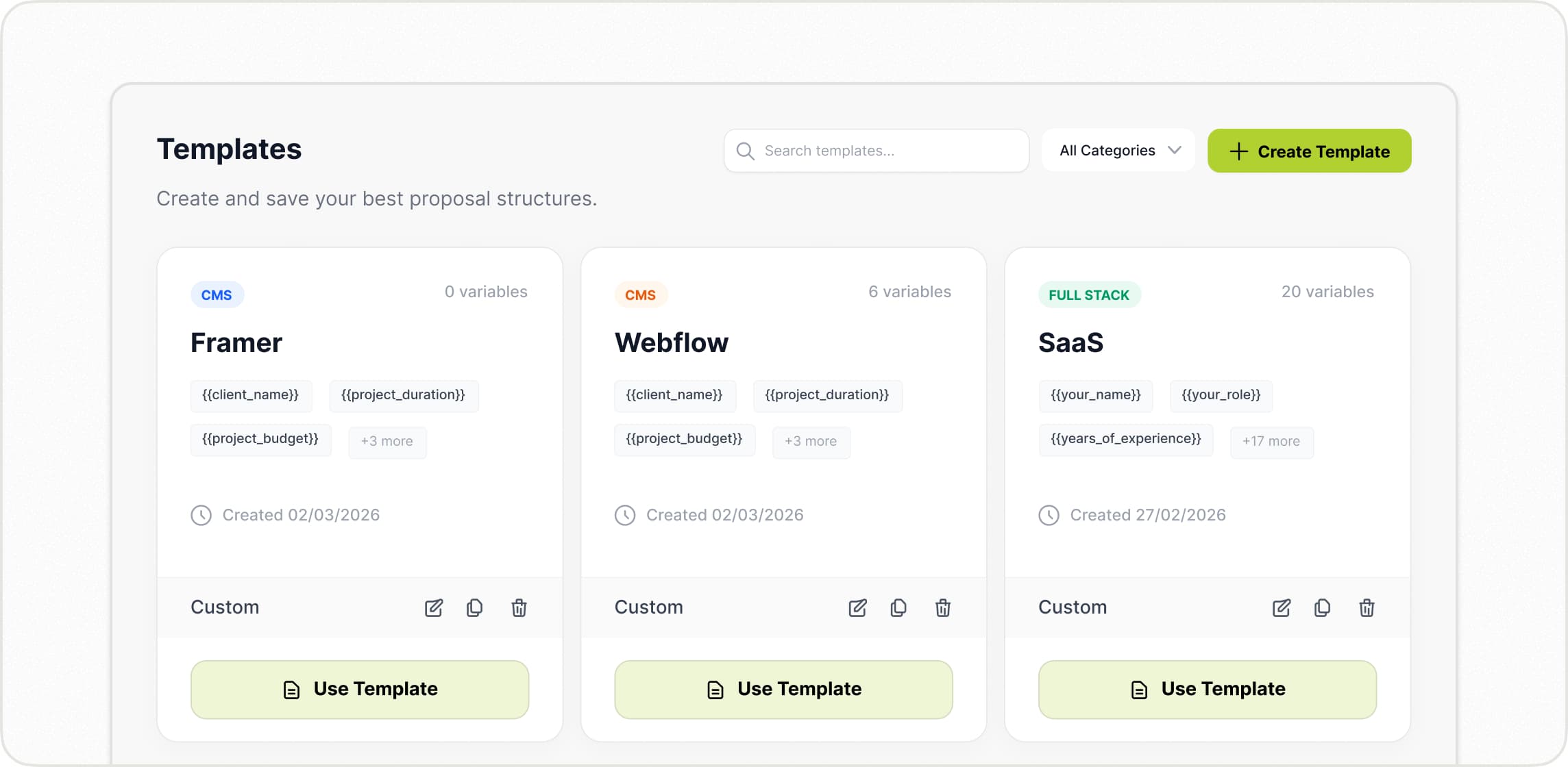 Templates & Hooks Library